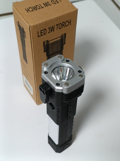 Kit Cargador de Batería 12V Inteligente + Linterna LED de Emergencia Recargable